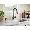 image:imageMoen CA87003BRB Single Handle Kitchen Faucet with Pullout Spray from the Anabelle Collection Mediterranean Bronze