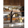 image:imageMoen Camerist OilRubbed Bronze OneHandle Single Hole Kitchen Faucet with Pullout Spout Bathroom Sink has Deck Plate for ThreeHole Countertop Drain Trim Included 7545ORBOil Rubbed Bronze