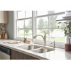 image:imageMoen Camerist Spot Resist Stainless OneHandle Kitchen Faucet with Pullout Spray Head Featuring Power Clean and Reflex Docking System 7545SRS