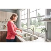 image:imageMoen Camerist Spot Resist Stainless OneHandle Kitchen Faucet with Pullout Spray Head Featuring Power Clean and Reflex Docking System 7545SRS