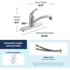 image:imageMoen Chateau Chrome OneHandle Low Arc Kitchen Faucet for 3Hole Sinks 74250375