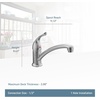 image:imageMoen Chateau Chrome OneHandle Single Hole Low Arc Standard Kitchen Faucet 742305