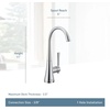image:imageMoen Chrome Kurv OneHandle High Arc Single Mount Cold Water Beverage Faucet with Optional Filtration System S5560Chrome