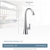 image:imageMoen Chrome Sip Transitional Cold Water Kitchen Beverage Faucet with Optional Filtration System S5520