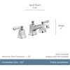 image:imageMoen Conway Spot Resist Brushed Nickel Two Handle Widespread Bathroom Sink Faucet with Valve Included 84926SRNSpot Resist Brushed Nickel