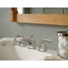 image:imageMoen Conway Spot Resist Brushed Nickel Two Handle Widespread Bathroom Sink Faucet with Valve Included 84926SRNSpot Resist Stainless