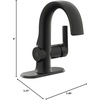 image:imageMoen Doux Brushed Nickel Motionsense Wave Touchless Single Handle Bathroom Sink Faucet S6910EWBNMatte Black