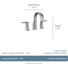 image:imageMoen Doux Chrome TwoHandle 8Inch Widespread Lever Handle Bathroom Faucet Trim Kit Valve Required TS6925