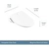 image:imageMoen EB1000 3Series Standard Electronic Bidet Toilet Seat White