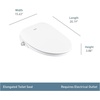 image:imageMoen EB800 2Series Standard Electric Bidet Elongated Toilets in White with Heated Seat