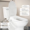 image:imageMoen EB800 2Series Standard Electric Bidet Elongated Toilets in White with Heated Seat