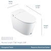 image:imageMoen ET900 2Series Tankless Bidet One Piece Elongated Bidet Toilet with Remote Auto Flush and Warm Air Dryer and Temperature Control WhiteET1300