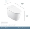 image:imageMoen ET900 2Series Tankless Bidet One Piece Elongated Bidet Toilet with Remote Auto Flush and Warm Air Dryer and Temperature Control WhiteET900