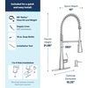 image:imageMoen Essie PreRinse Pulldown Kitchen Faucet wSoap 87814SRSChrome