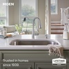 image:imageMoen Essie PreRinse Pulldown Kitchen Faucet wSoap 87814SRSChrome