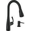 image:imageMoen Essie PreRinse Pulldown Kitchen Faucet wSoap 87814SRSMatte Black