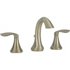 image:imageMoen Eva Brushed Nickel TwoHandle High Arc Widespread Bathroom Sink Faucet for 3Hole Setups with Valve Included TV6420BNBrushed Nickel