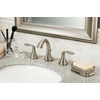 image:imageMoen Eva Brushed Nickel TwoHandle High Arc Widespread Bathroom Sink Faucet for 3Hole Setups with Valve Included TV6420BNBrushed Nickel