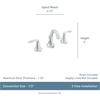 image:imageMoen Eva Brushed Nickel TwoHandle High Arc Widespread Bathroom Sink Faucet for 3Hole Setups with Valve Included TV6420BNBrushed Nickel