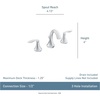 image:imageMoen Eva Brushed Nickel TwoHandle High Arc Widespread Bathroom Sink Faucet for 3Hole Setups with Valve Included TV6420BNChrome