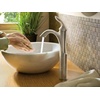 image:imageMoen Eva Chrome OneHandle Single Hole Bathroom Sink Faucet with Optional Deckplate and Available Vessel Sink Extension Kit 6400
