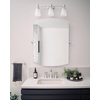 image:imageMoen Flara Chrome Modern Square 28 W x 3775 H Tilting Wall Mount Bathroom Mirror YB0392CHChrome