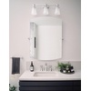 image:imageMoen Flara Chrome Modern Square 28 W x 3775 H Tilting Wall Mount Bathroom Mirror YB0392CHChrome