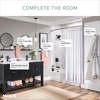 image:imageMoen Genta LX Modern Single Kitchen or Bathroom Towel Bar 68Inch Brushed Nickel BH3886BNMatte Black