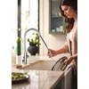 image:imageMoen Genta LX OneHandle Modern Kitchen Faucet with Pull Down Sprayer High Arc Reflex Docking Head and Power Boost for a Faster Clean Chrome 7882Chrome
