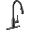 image:imageMoen Genta LX OneHandle Modern Kitchen Faucet with Pull Down Sprayer High Arc Reflex Docking Head and Power Boost for a Faster Clean Chrome 7882Matte Black