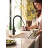 image:imageMoen Genta LX OneHandle Modern Kitchen Faucet with Pull Down Sprayer High Arc Reflex Docking Head and Power Boost for a Faster Clean Chrome 7882Matte Black