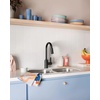 image:imageMoen Genta LX OneHandle Modern Kitchen Faucet with Pull Down Sprayer High Arc Reflex Docking Head and Power Boost for a Faster Clean Chrome 7882Matte Black