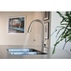 image:imageMoen Genta LX OneHandle Modern Kitchen Faucet with Pull Down Sprayer High Arc Reflex Docking Head and Power Boost for a Faster Clean Chrome 7882Spot Resist Stainless