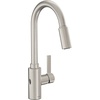 image:imageMoen Genta LX OneHandle Modern Kitchen Faucet with Pull Down Sprayer High Arc Reflex Docking Head and Power Boost for a Faster Clean Chrome 7882Spot Resist Stainless