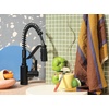 image:imageMoen Genta LX Spring Faucet with Power Boost Modern Kitchen Faucet with OneHandle PreRinse Easy Installation Chrome 5926Matte Black