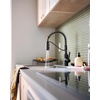 image:imageMoen Genta LX Spring Faucet with Power Boost Modern Kitchen Faucet with OneHandle PreRinse Easy Installation Chrome 5926Matte Black