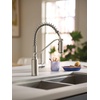 image:imageMoen Genta LX Spring Faucet with Power Boost Modern Kitchen Faucet with OneHandle PreRinse Easy Installation Chrome 5926Spot Resist Stainless