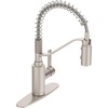 image:imageMoen Genta LX Spring Faucet with Power Boost Modern Kitchen Faucet with OneHandle PreRinse Easy Installation Chrome 5926Spot Resist Stainless