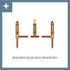 image:imageMoen Genta LX TwoHandle Deck Mounted Roman Tub Faucet Widespread Modern Bathtub Set for Soaking Tub Valve Required Brushed Nickel T908BNChrome