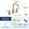 image:imageMoen Gibson Brushed Nickel TwoHandle Adjustable Widespread High Arc Modern Bathroom Sink Faucet Valve Required T6142BNBronzed Gold