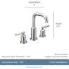 image:imageMoen Gibson Brushed Nickel TwoHandle Adjustable Widespread High Arc Modern Bathroom Sink Faucet Valve Required T6142BNBrushed Nickel