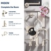image:imageMoen Gibson Brushed Nickel TwoHandle Adjustable Widespread High Arc Modern Bathroom Sink Faucet Valve Required T6142BNBrushed Nickel