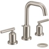 image:imageMoen Gibson Brushed Nickel TwoHandle Adjustable Widespread High Arc Modern Bathroom Sink Faucet Valve Required T6142BNBrushed Nickel