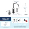 image:imageMoen Gibson Brushed Nickel TwoHandle Adjustable Widespread High Arc Modern Bathroom Sink Faucet Valve Required T6142BNChrome