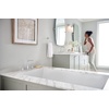 image:imageMoen Gibson Brushed Nickel TwoHandle Adjustable Widespread High Arc Modern Bathroom Sink Faucet Valve Required T6142BNChrome