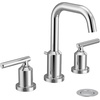 image:imageMoen Gibson Brushed Nickel TwoHandle Adjustable Widespread High Arc Modern Bathroom Sink Faucet Valve Required T6142BNChrome