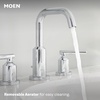 image:imageMoen Gibson Brushed Nickel TwoHandle Adjustable Widespread High Arc Modern Bathroom Sink Faucet Valve Required T6142BNChrome