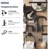 image:imageMoen Gibson Brushed Nickel TwoHandle Adjustable Widespread High Arc Modern Bathroom Sink Faucet Valve Required T6142BNMatte Black