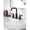 image:imageMoen Gibson Brushed Nickel TwoHandle Adjustable Widespread High Arc Modern Bathroom Sink Faucet Valve Required T6142BNMatte Black