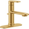 image:imageMoen Greenfield Brushed Gold Single Handle Bathroom Sink Faucet with Optional Deckplate 6504BG